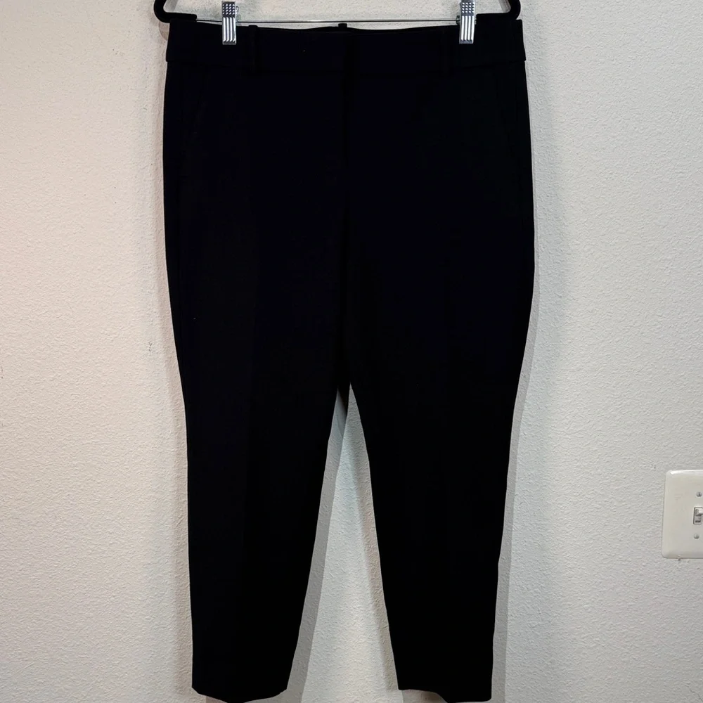 J. Crew Cameron Black Ankle Trousers size 12